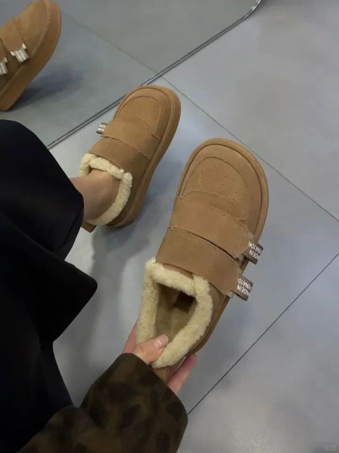 圆头 低帮 皮革 