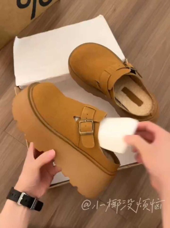 无帮 袢扣 皮革 
