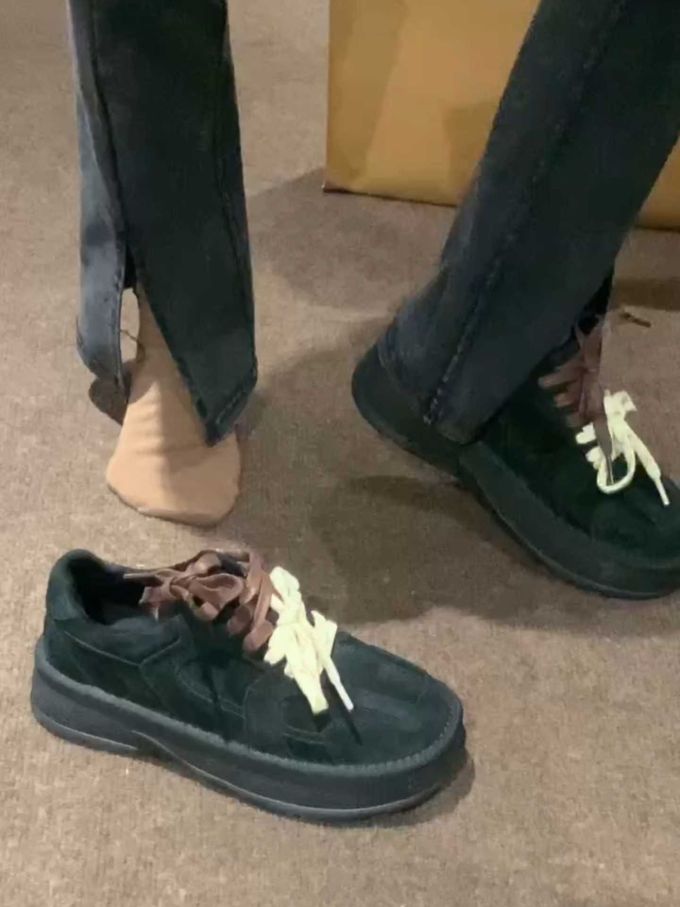 低帮 系带 皮革 