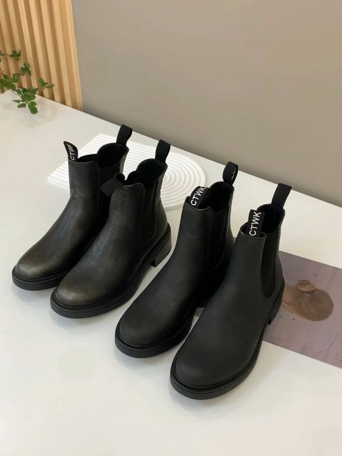 圆头 松紧带 皮革 