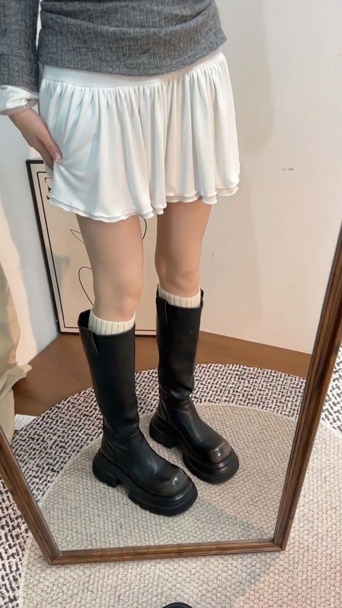 雪纺 抽褶 