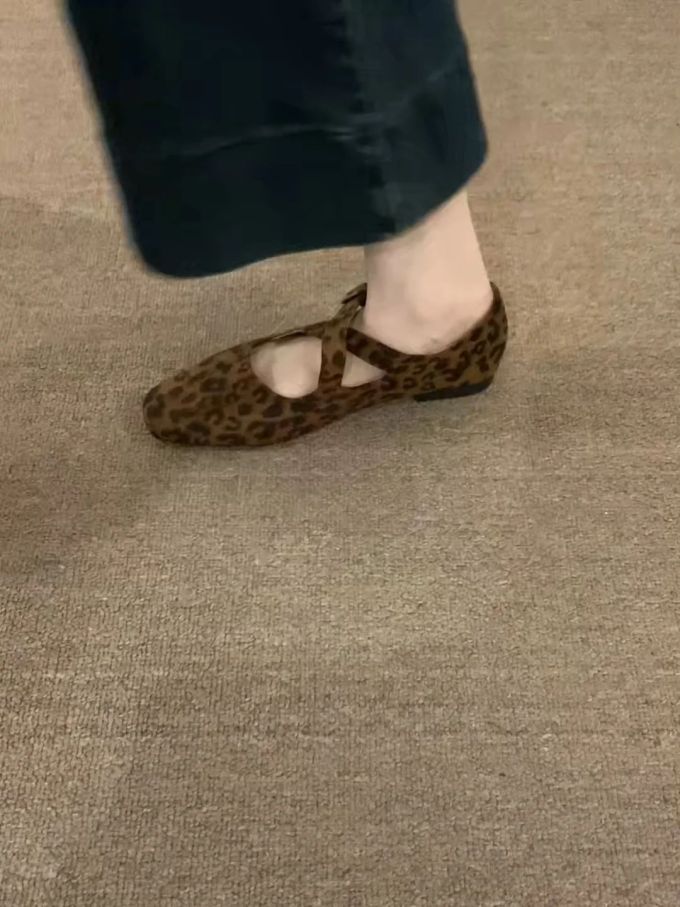 圆头 无帮 皮革 