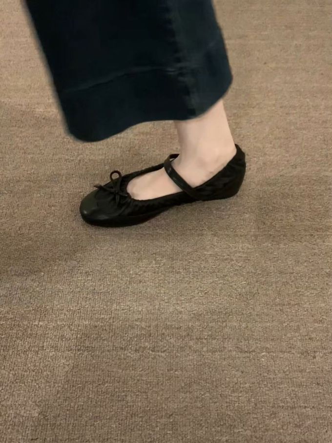 圆头 中口鞋 皮革 