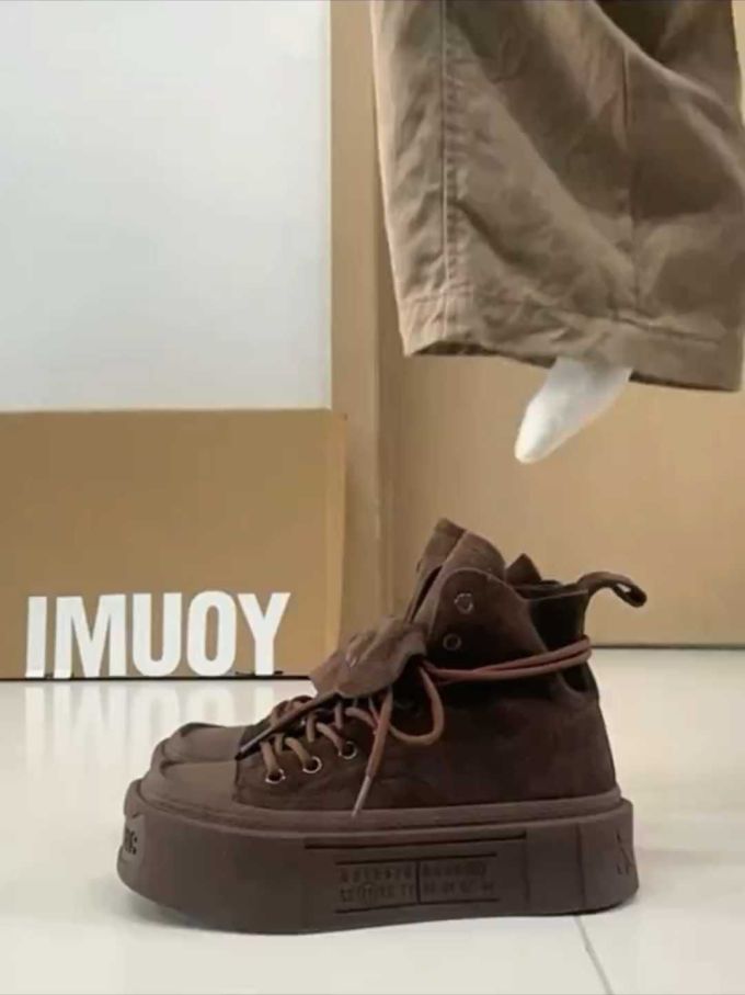高帮 系带 