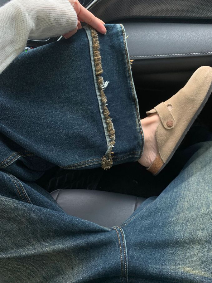 无帮 松紧带 皮革 