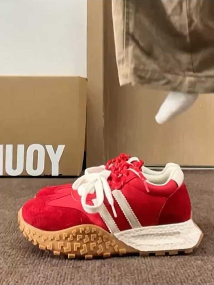 低帮 系带 皮革 