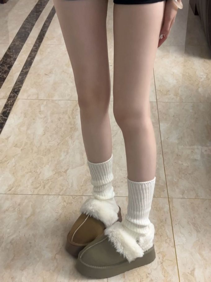 圆头 一脚蹬 皮革 