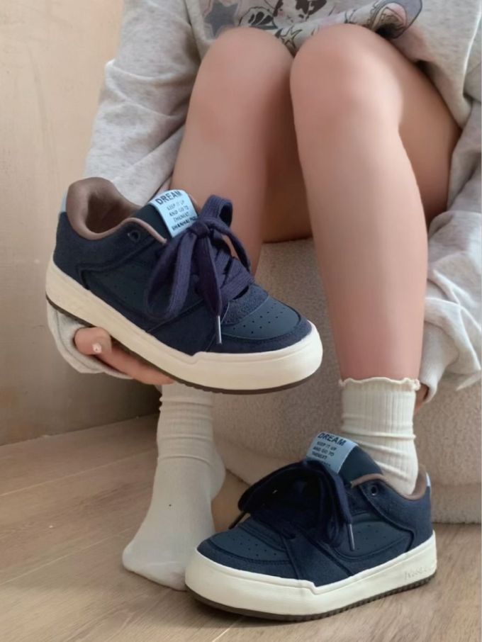 低帮 系带 皮革 