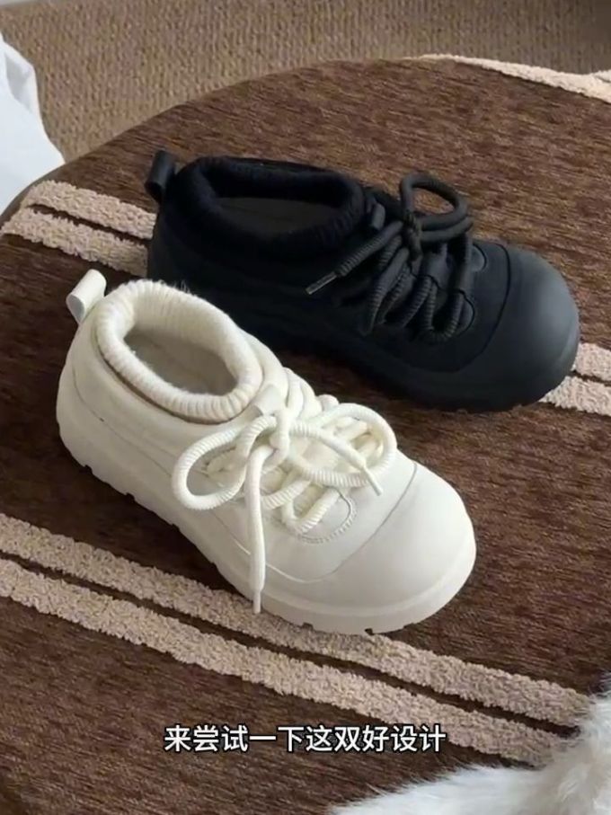 高帮 系带 皮革 