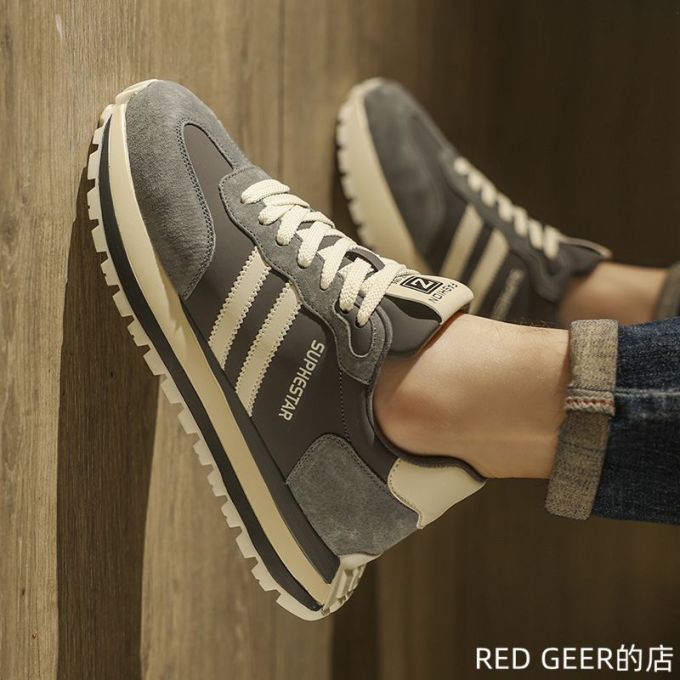 低帮 系带 皮革 