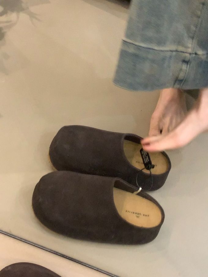 圆头 无帮 袢扣 绒毛/绒面 