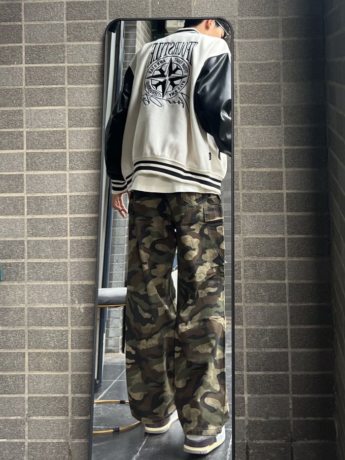 棉麻 局部印染 印花 夜幕色 巧克力棕色 基础扣饰