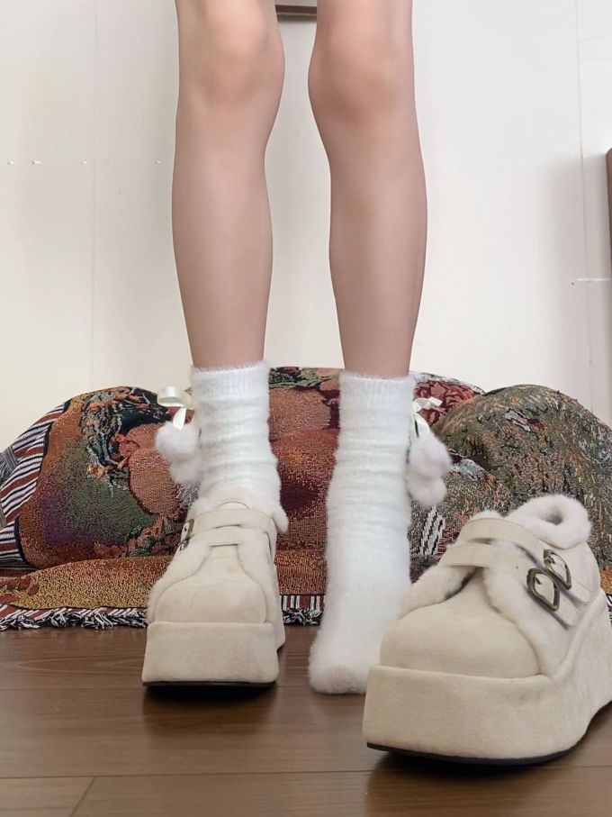 无帮 袢扣 绒毛/绒面 