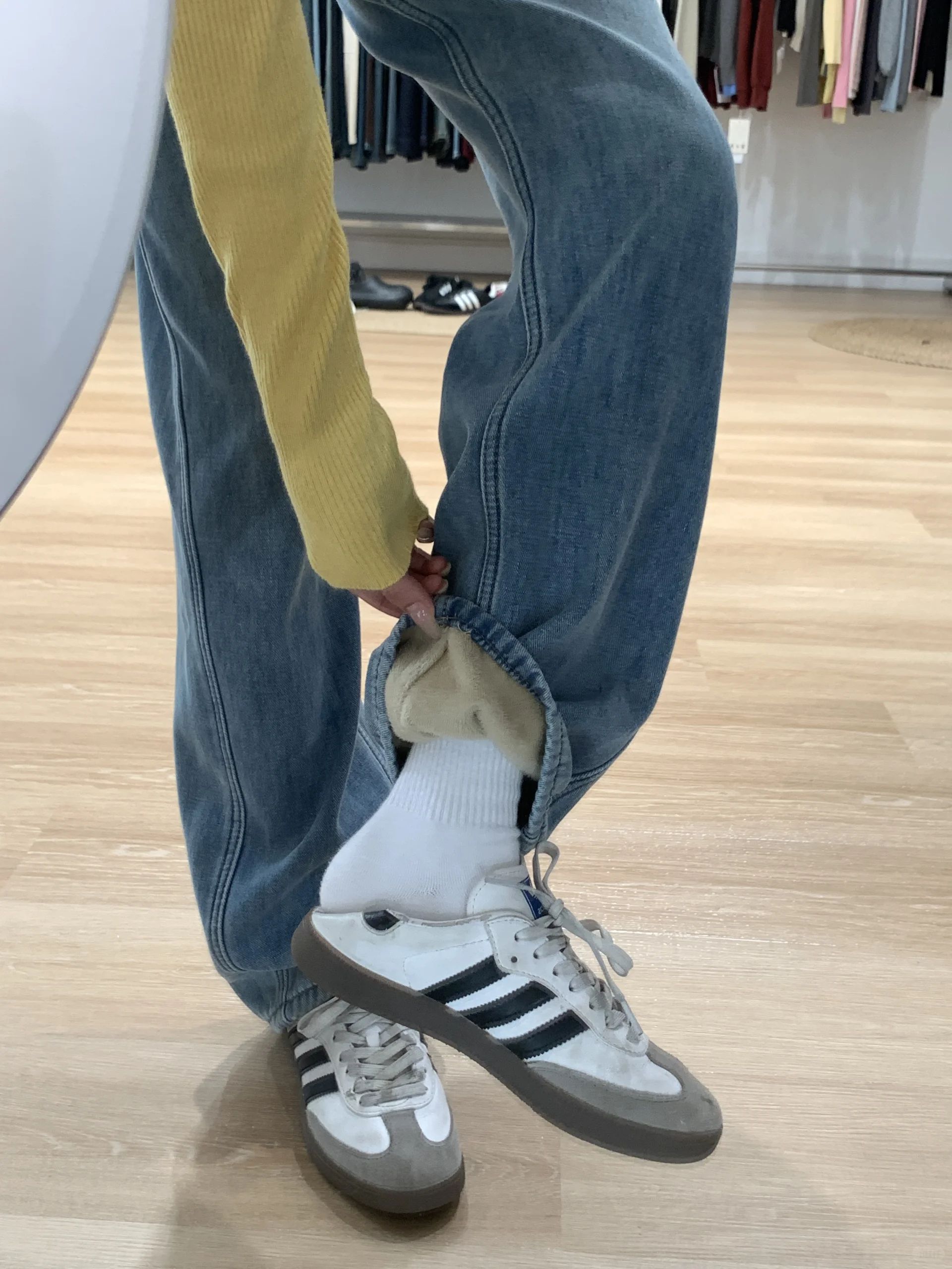 牛仔面料 洗水 水手蓝色 星空蓝  - VALI鞋履AI设计主图