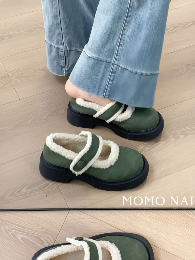圆头 中口鞋 皮革