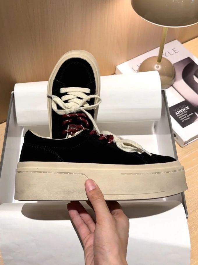 高帮 系带 布面
