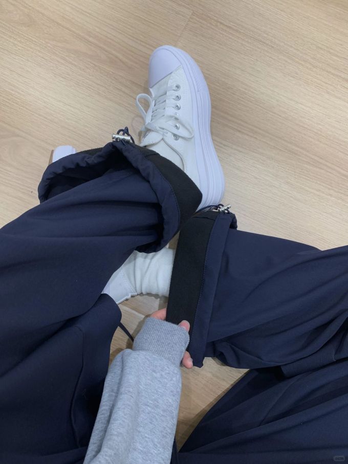 H型 连帽领 中长袖 深绛蓝色