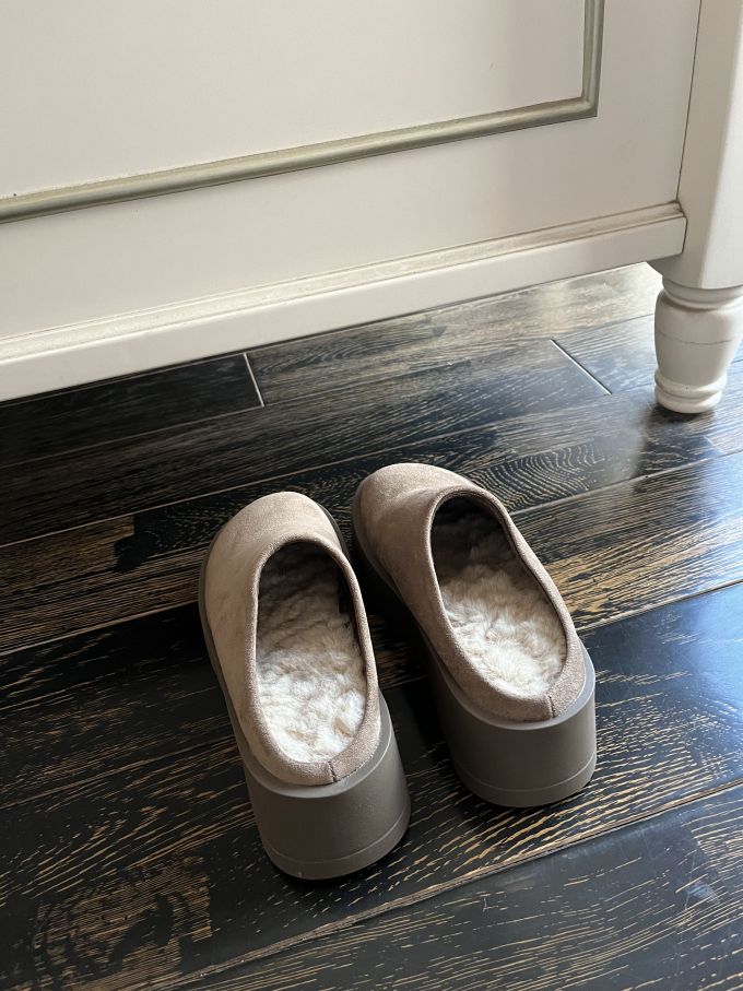 无帮 一脚蹬 绒毛/绒面 