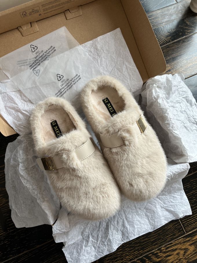 无帮 一脚蹬 绒毛/绒面 