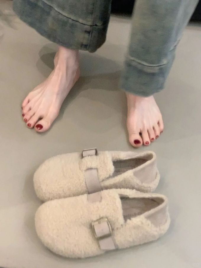 低帮 袢扣 绒毛/绒面