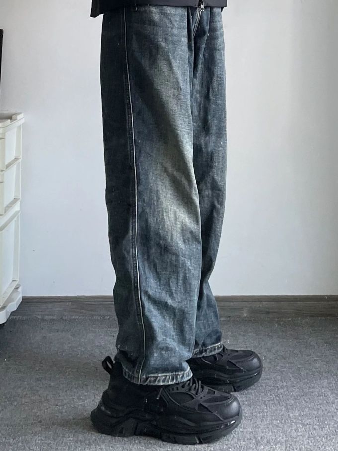 牛仔面料 洗水 全蚀色