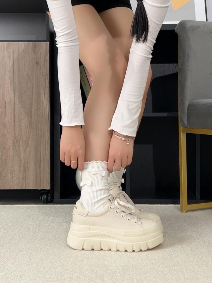 低帮 系带 布面