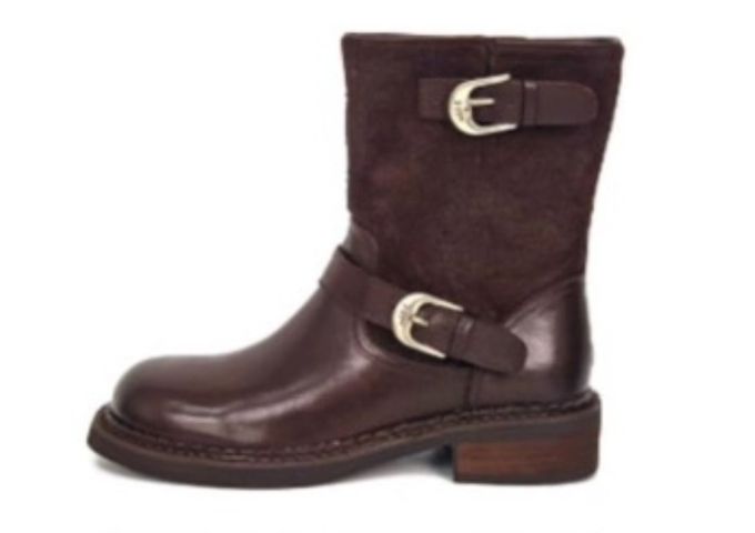 圆头 袢扣 皮革 