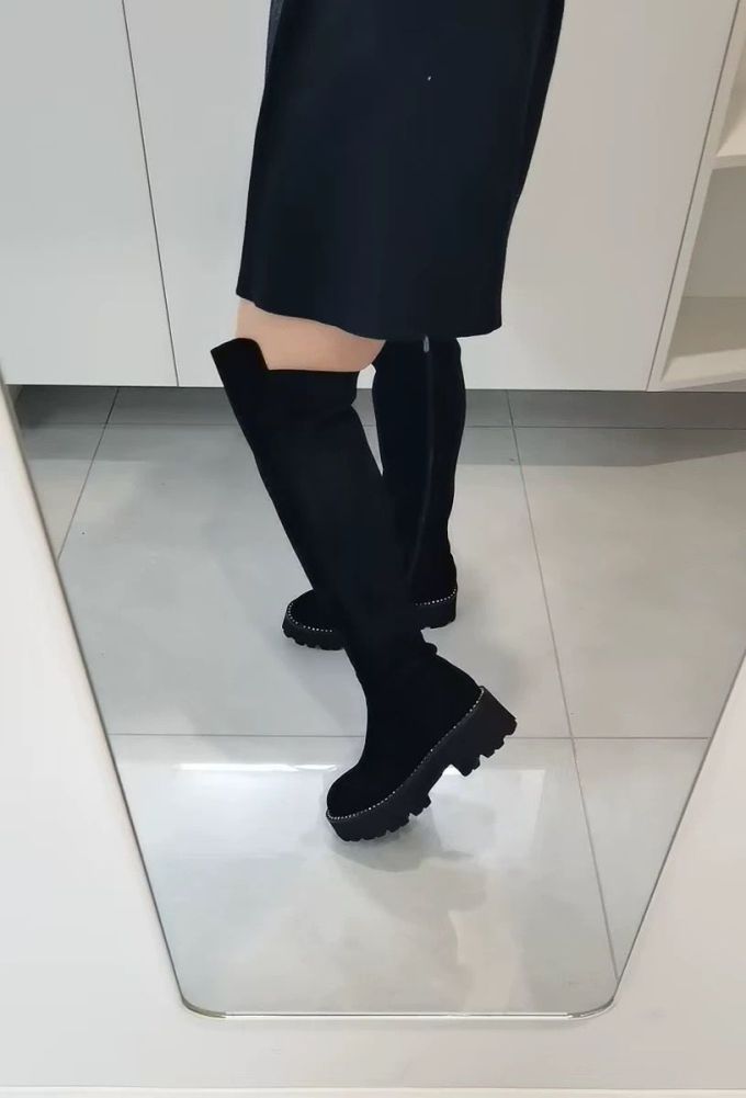 圆头 松紧带 皮革 