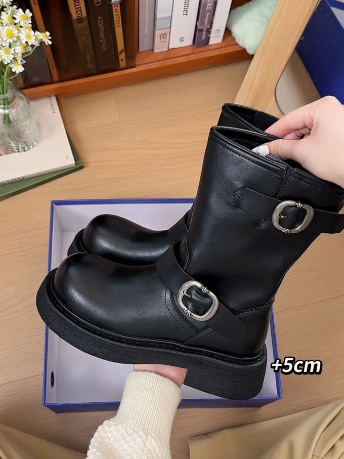 圆头 袢扣 皮革 