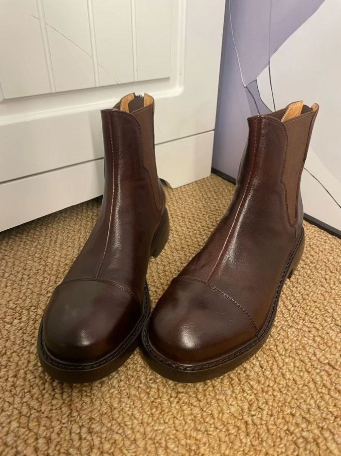 圆头 松紧带 皮革 