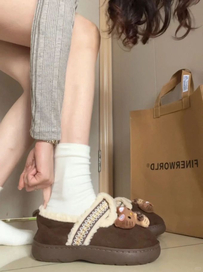 厚底 无帮 绒毛/绒面 