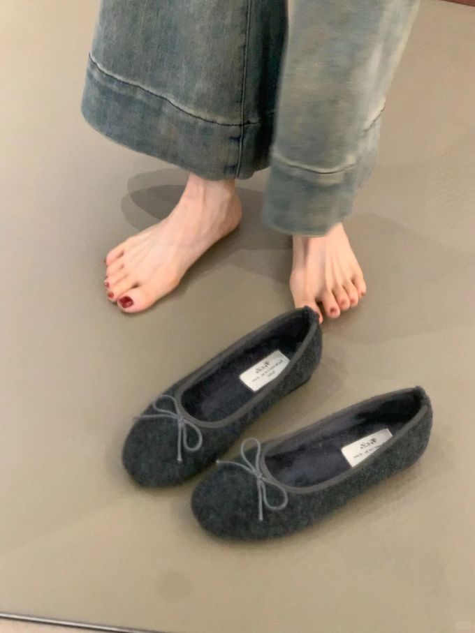 低帮 一脚蹬 绒毛/绒面 