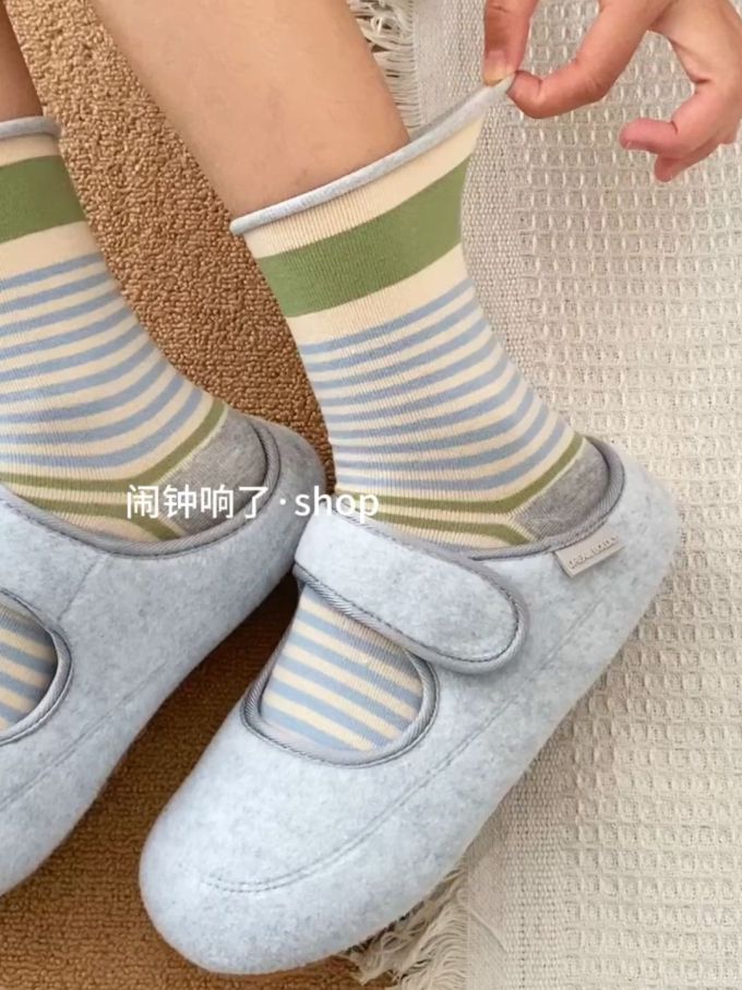 平底 圆头 深口鞋 皮革