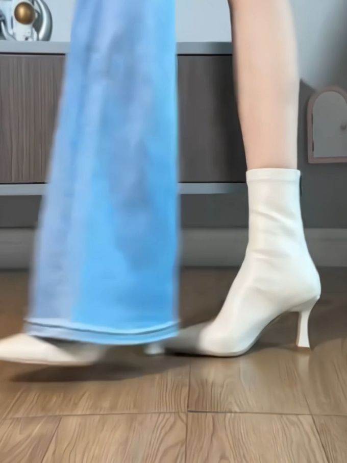 高跟 细跟 皮革 