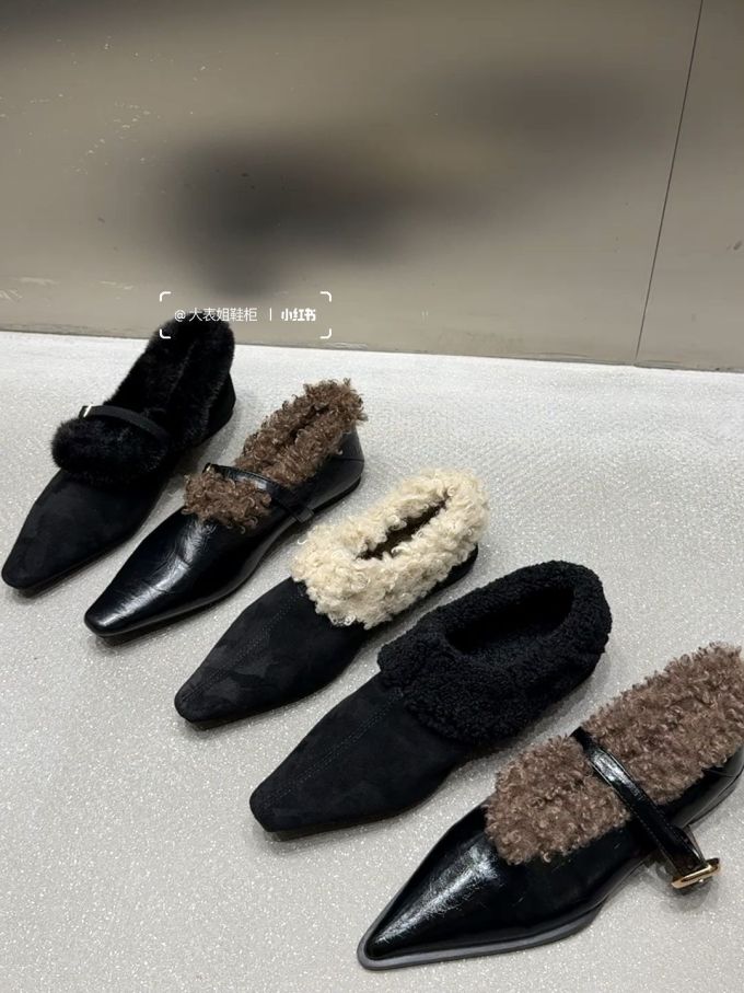 无帮 袢扣 绒毛/绒面 