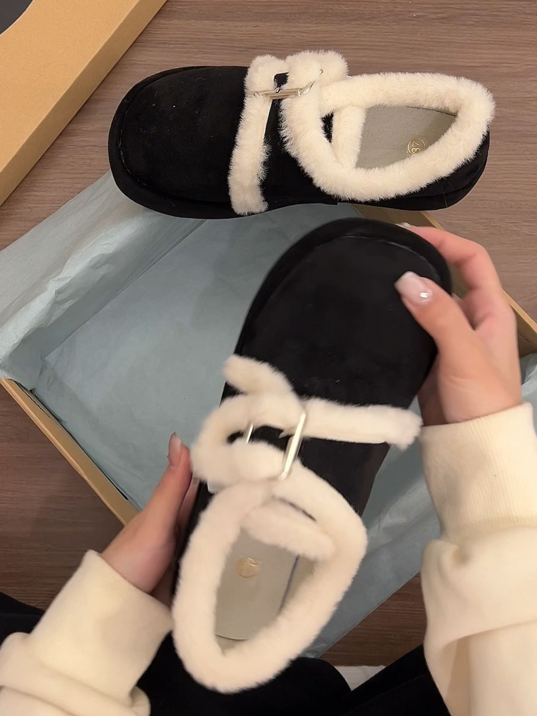 无帮 袢扣 绒毛/绒面  - VALI鞋履AI设计主图