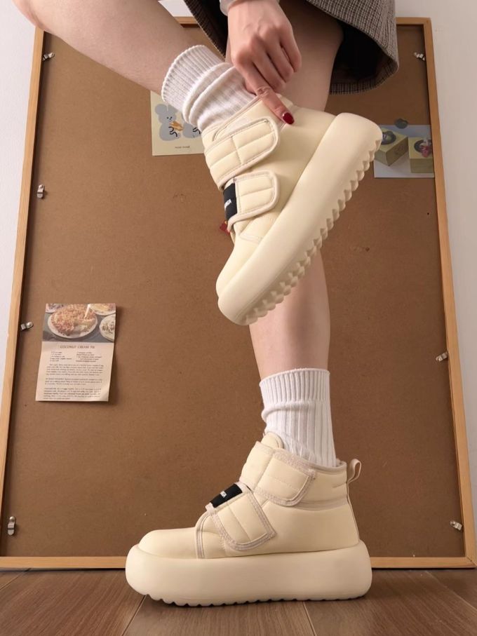 低帮 魔术贴 皮革 