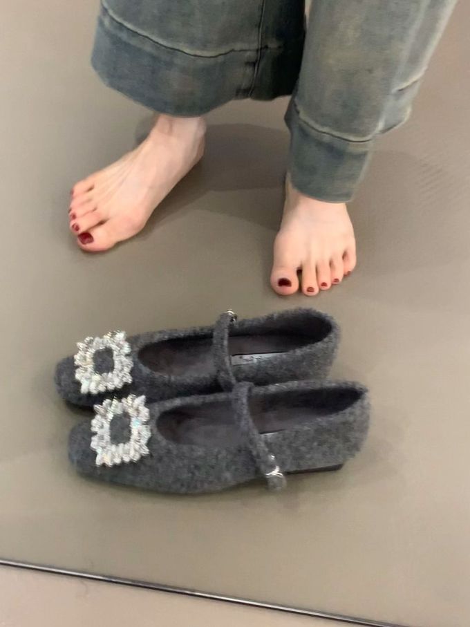 方头 袢扣 浅口鞋