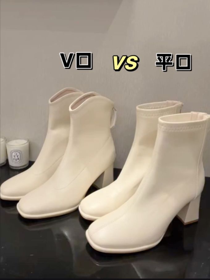 高跟 粗跟 方头 皮革 