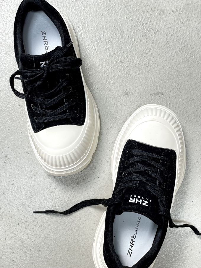 高帮 系带 蕾丝 