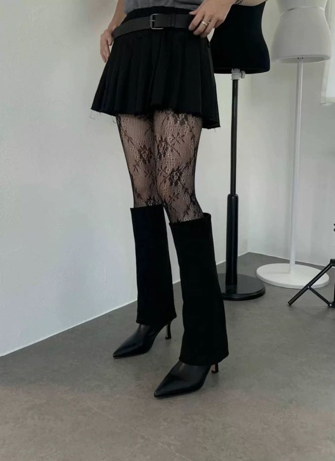 A型 褶裥 酱黑色 成品腰带 