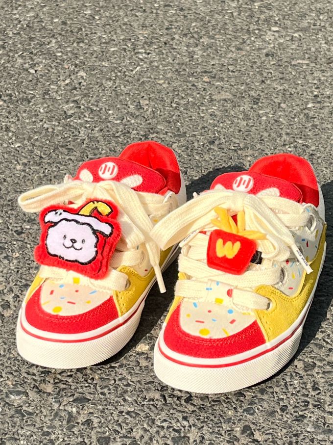 高帮 系带 魔术贴 布面 
