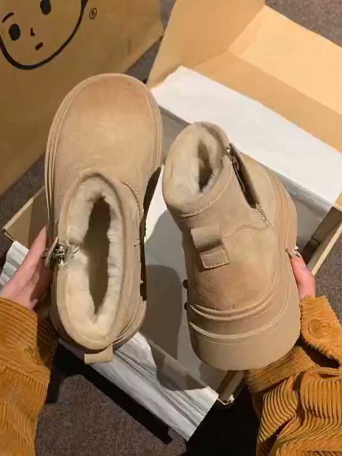 低帮 袢扣 深口鞋 皮革 