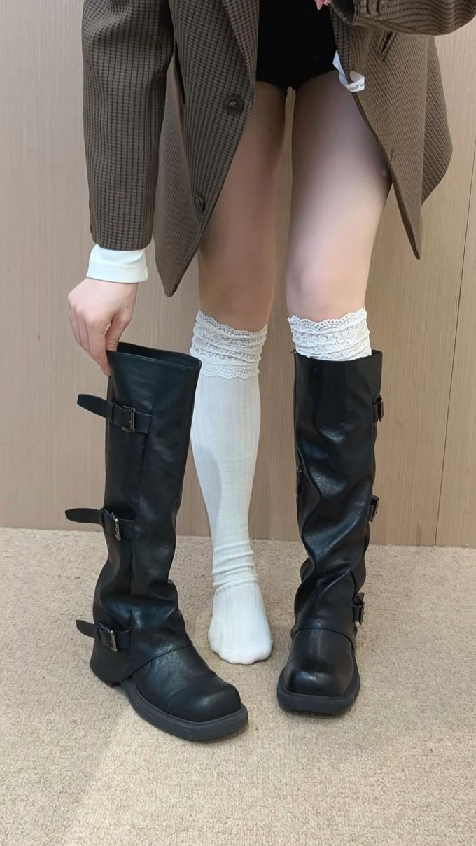 圆头 皮革 拉链