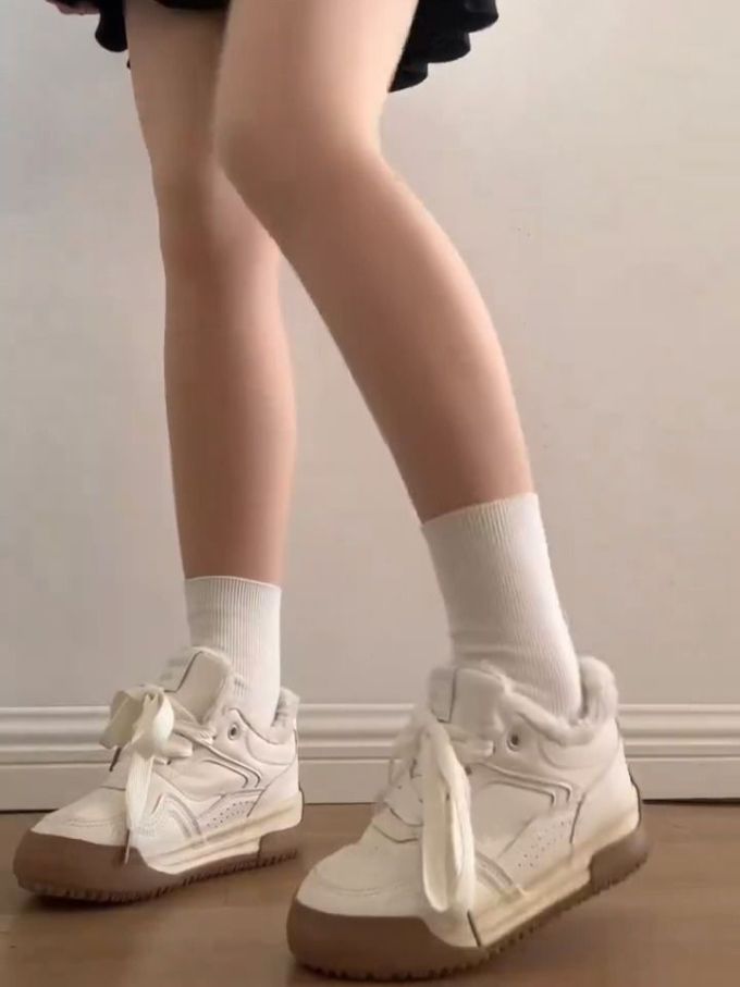 中帮 魔术贴 皮革 
