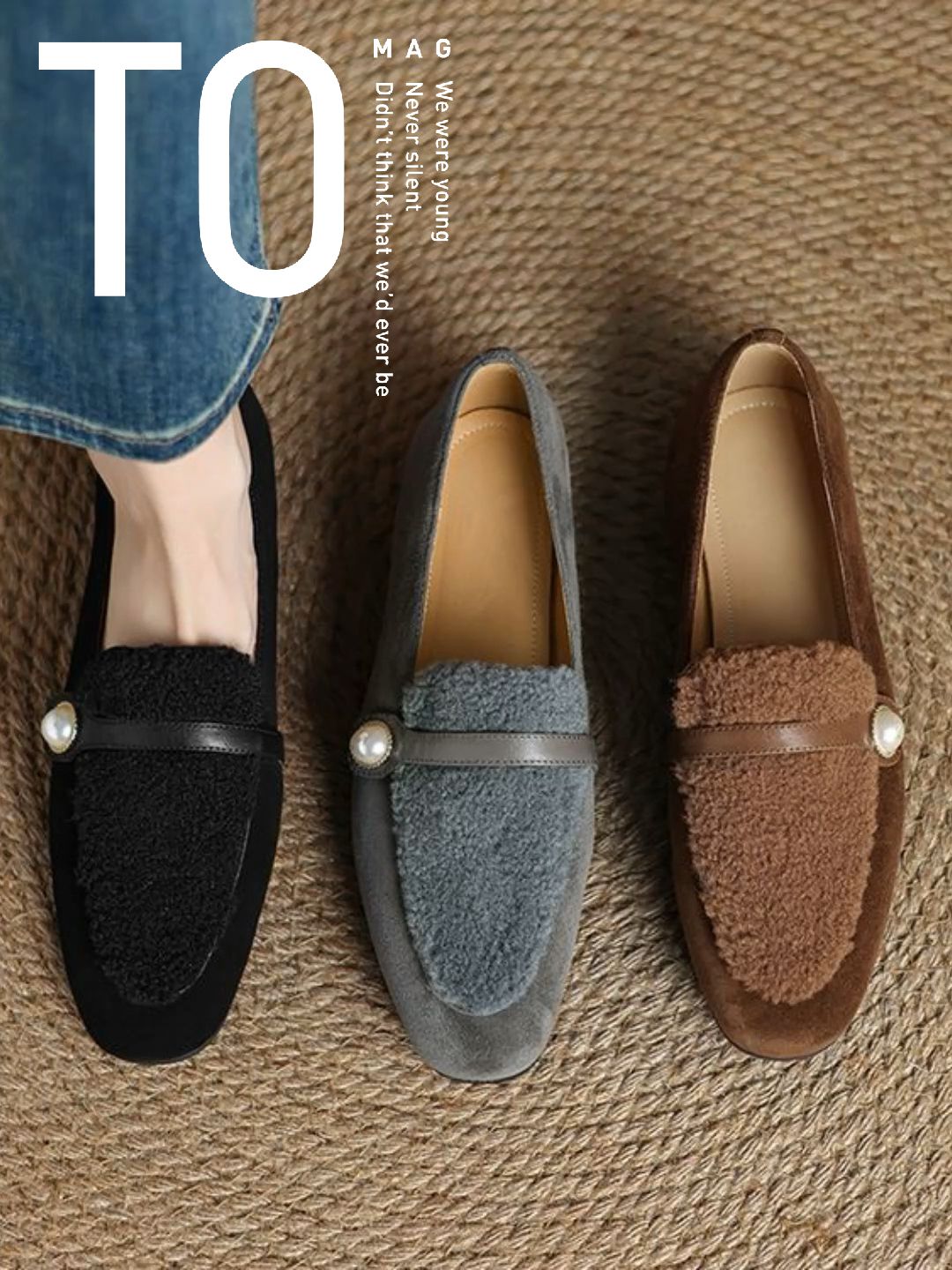 低帮 一脚蹬 中口鞋 皮革  - VALI鞋履AI设计主图