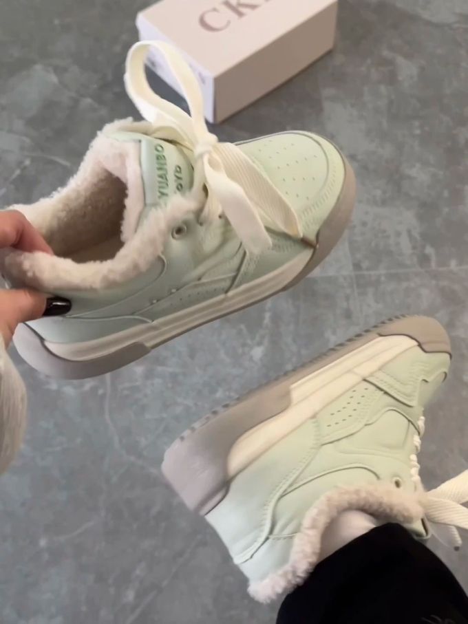 高帮 系带 皮革 