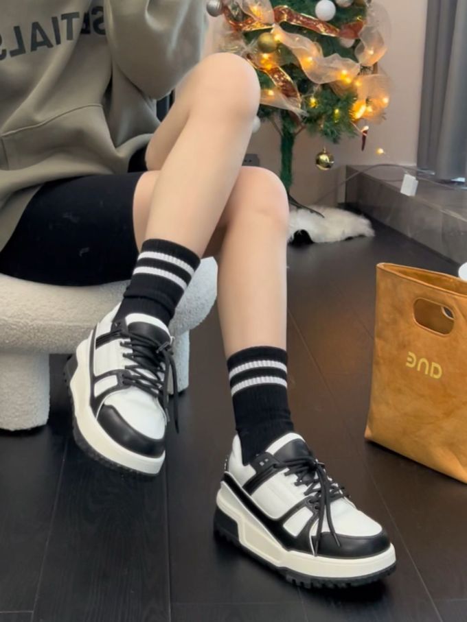 低帮 系带 皮革