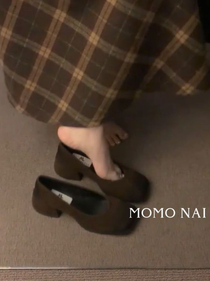 一脚蹬 浅口鞋 皮革