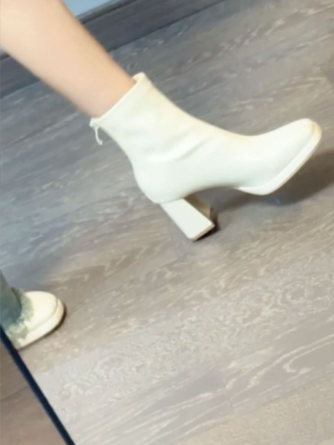 高跟 粗跟 皮革 